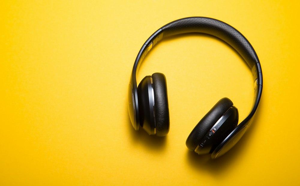 Listening to a preview on over-ear headphones